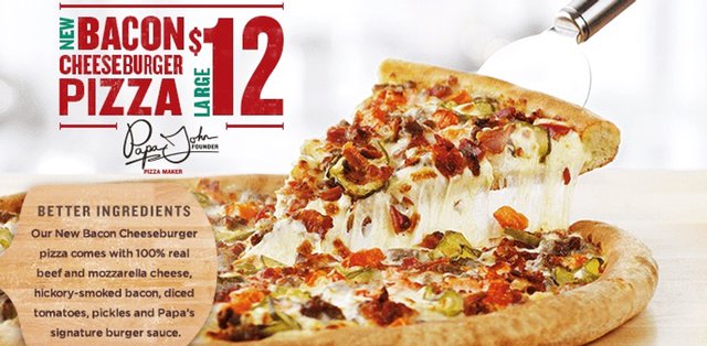 Bacon Cheeseburger Pizza - Delivery & Carryout from Papa Johns