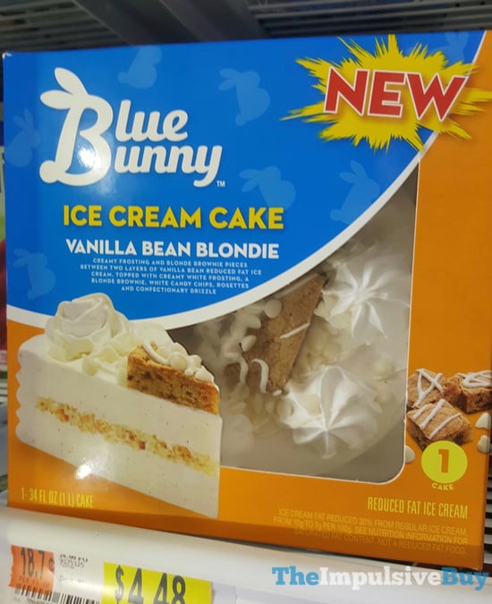 Spotted On Shelves Blue Bunny Vanilla Bean Blondie And Bunny Tracks Ice Cream Cakes The 6763