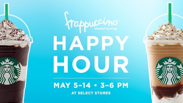 Two Happy Hour's back to back days?! HAPPY HOUR is happening now! Get a 10%  discount on your retail purchase until 4pm at both Starbucks'…