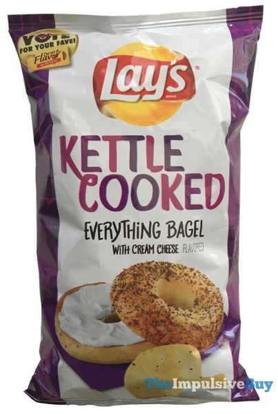 REVIEW: Lay's Kettle Cooked Everything Bagel Potato Chips - The ...