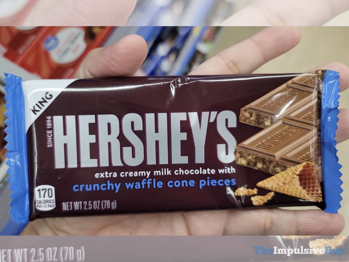 Spotted Hersheys Crunchy Waffles Cone Pieces Bar The Impulsive Buy