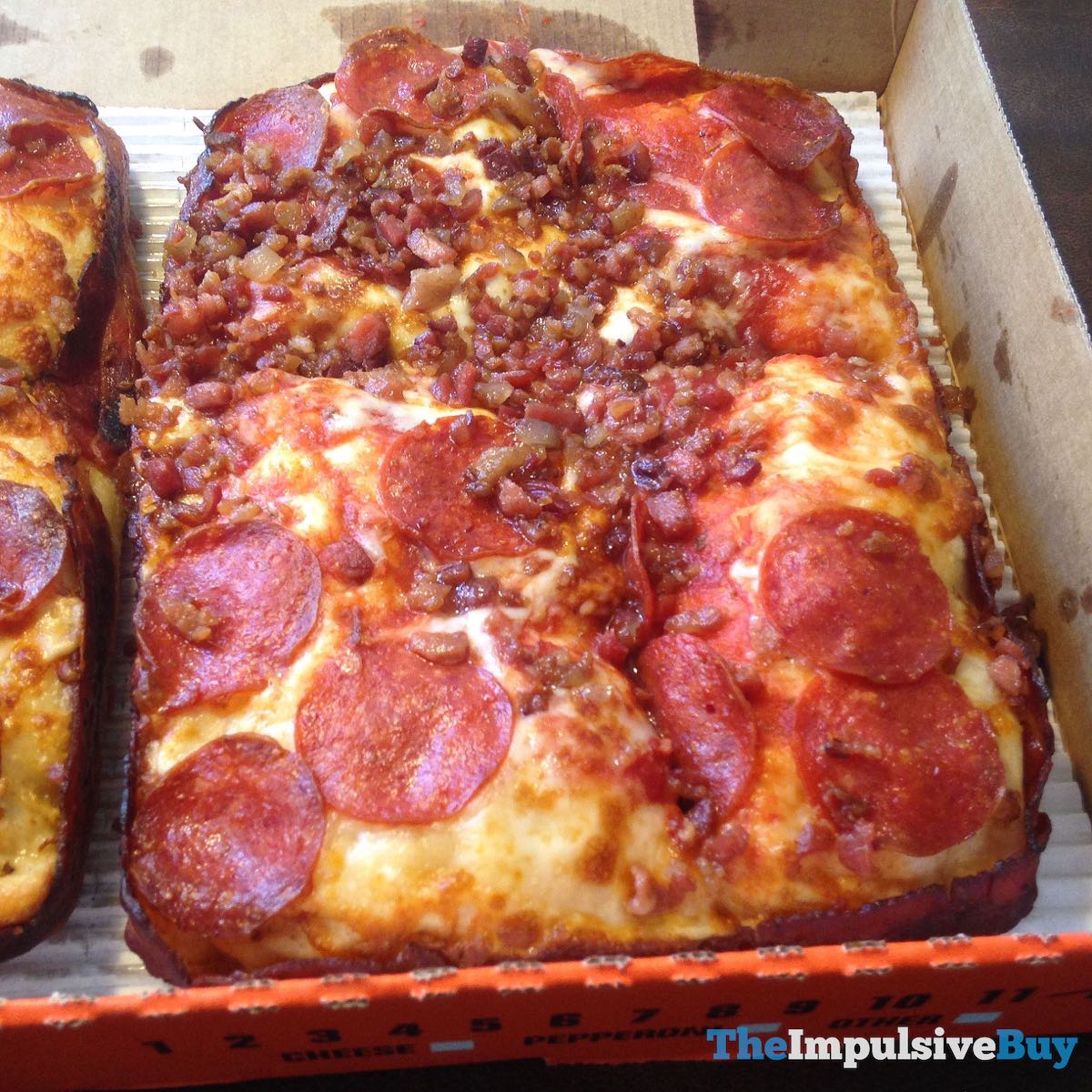 REVIEW: Little Caesars Bacon Wrapped Crust DEEP! DEEP! Dish Pizza - The ...