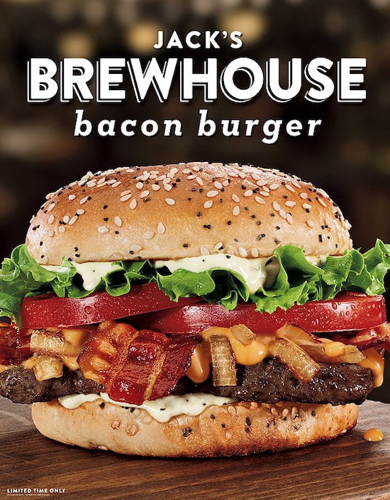 FAST FOOD NEWS: Jack in the Box Jack's Brewhouse Bacon Burger - The ...