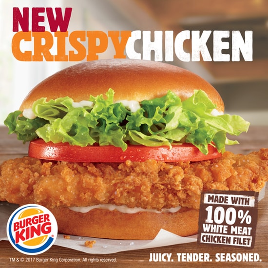FAST FOOD NEWS: Burger King's New Crispy Chicken Sandwich - The ...