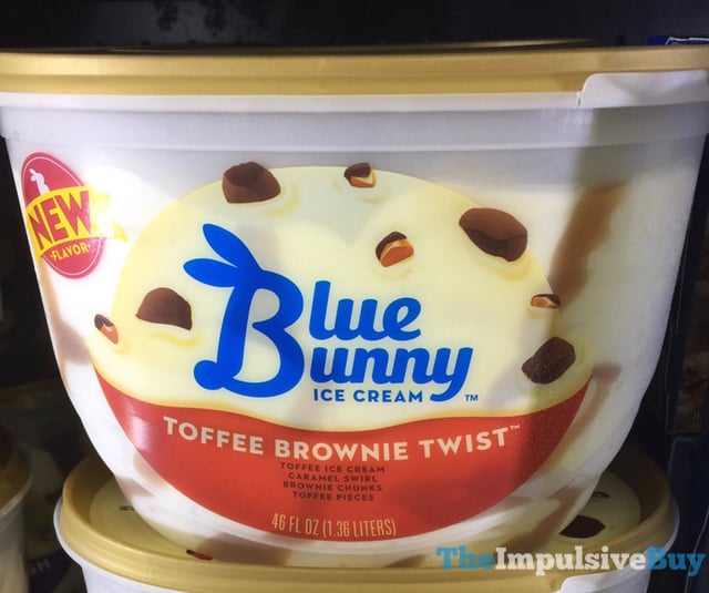 SPOTTED ON SHELVES: Blue Bunny Toffee Brownie Twist Ice Cream - The ...