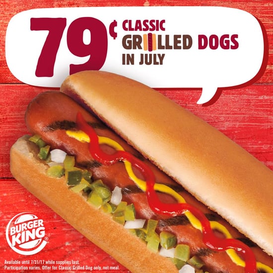 REMINDER: 79-Cent Burger King Classic Grilled Dogs This Month - The ...