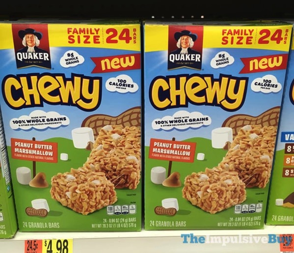 SPOTTED ON SHELVES: Quaker Chewy Peanut Butter Marshmallow Granola Bars ...