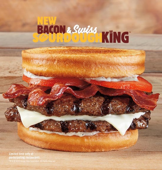 FAST FOOD NEWS Burger King Bacon & Swiss Sourdough King The Impulsive Buy