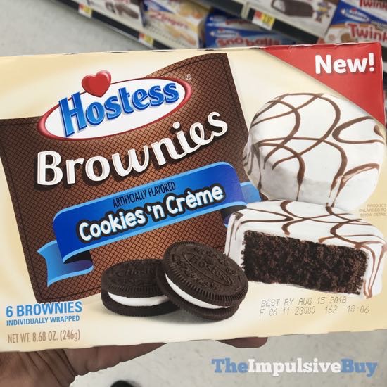 SPOTTED ON SHELVES: Hostess Cookies &#039;n Creme Brownies - The Impulsive Buy