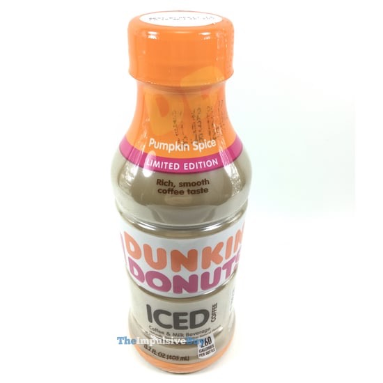 Quick Review Dunkin Donuts Limited Edition Pumpkin Spice Bottled Iced Coffee The Impulsive Buy