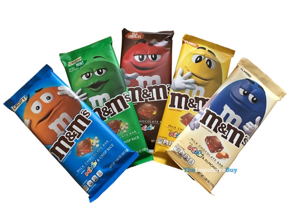 2) M&M'S Milk Chocolate Candy Bar, Chocolate Bar with Mini M&M'S