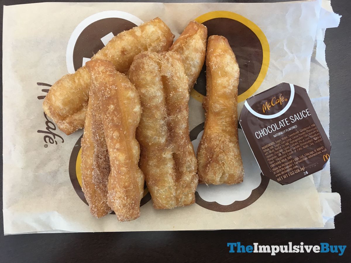 REVIEW McDonald's McCafe Donut Sticks with Chocolate Sauce The