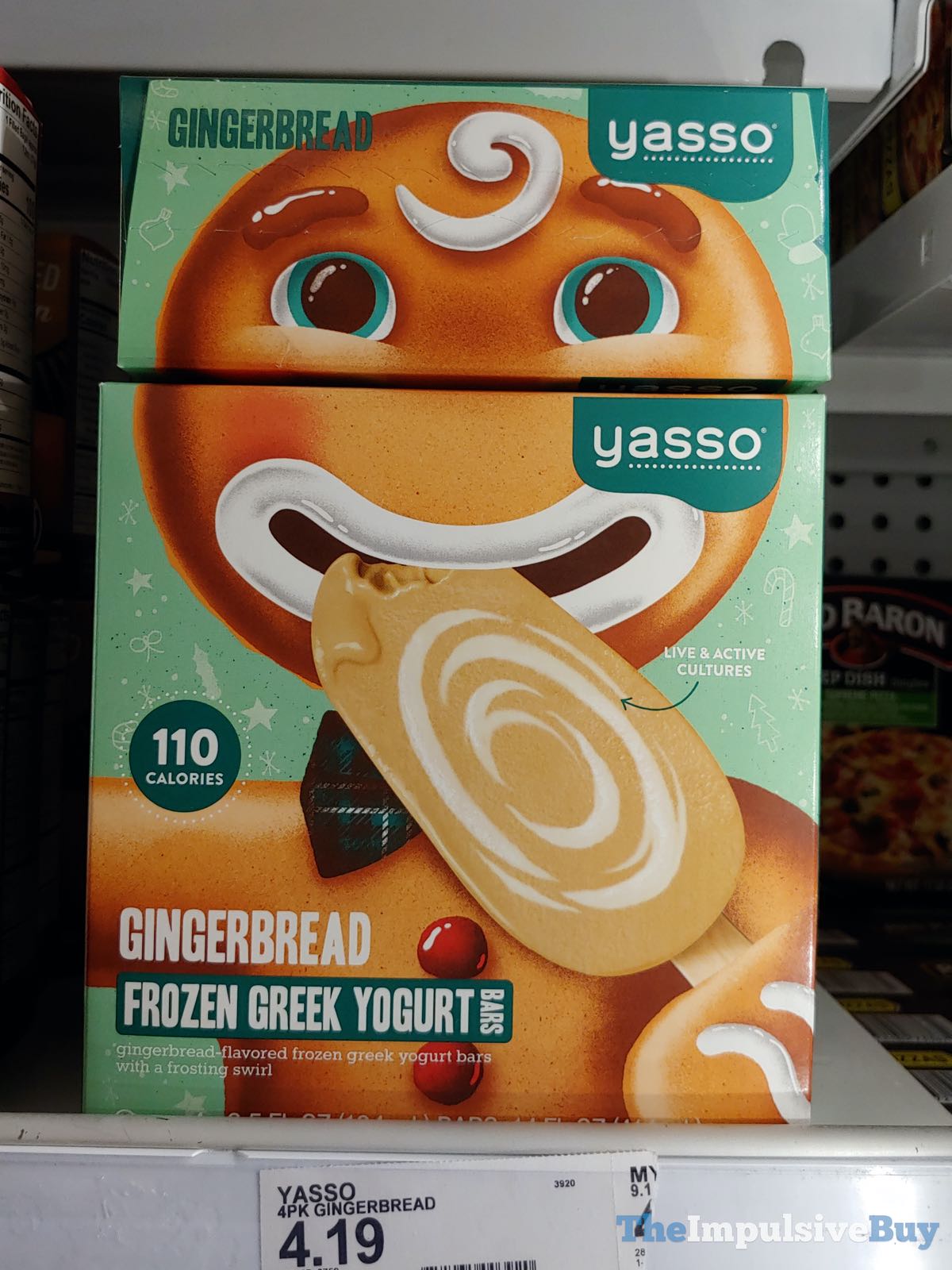 SPOTTED: Yasso Gingerbread Frozen Greek Yogurt Bars - The Impulsive Buy
