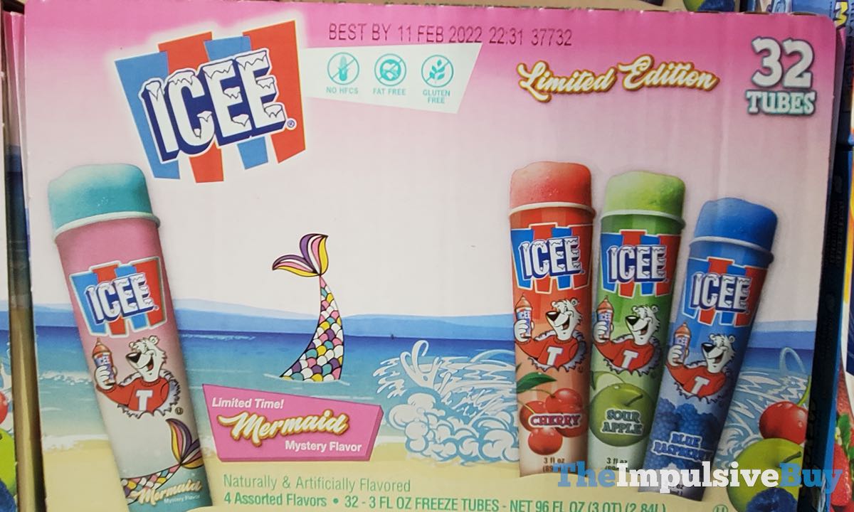 Spotted Icee Limited Edition Freeze Tubes Variety Pack With Mermaid Mystery Flavor The 5560