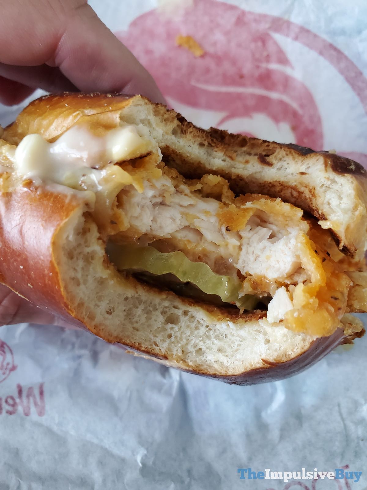 REVIEW: Wendy's Spicy Pretzel Bacon Pub Chicken Sandwich - The ...