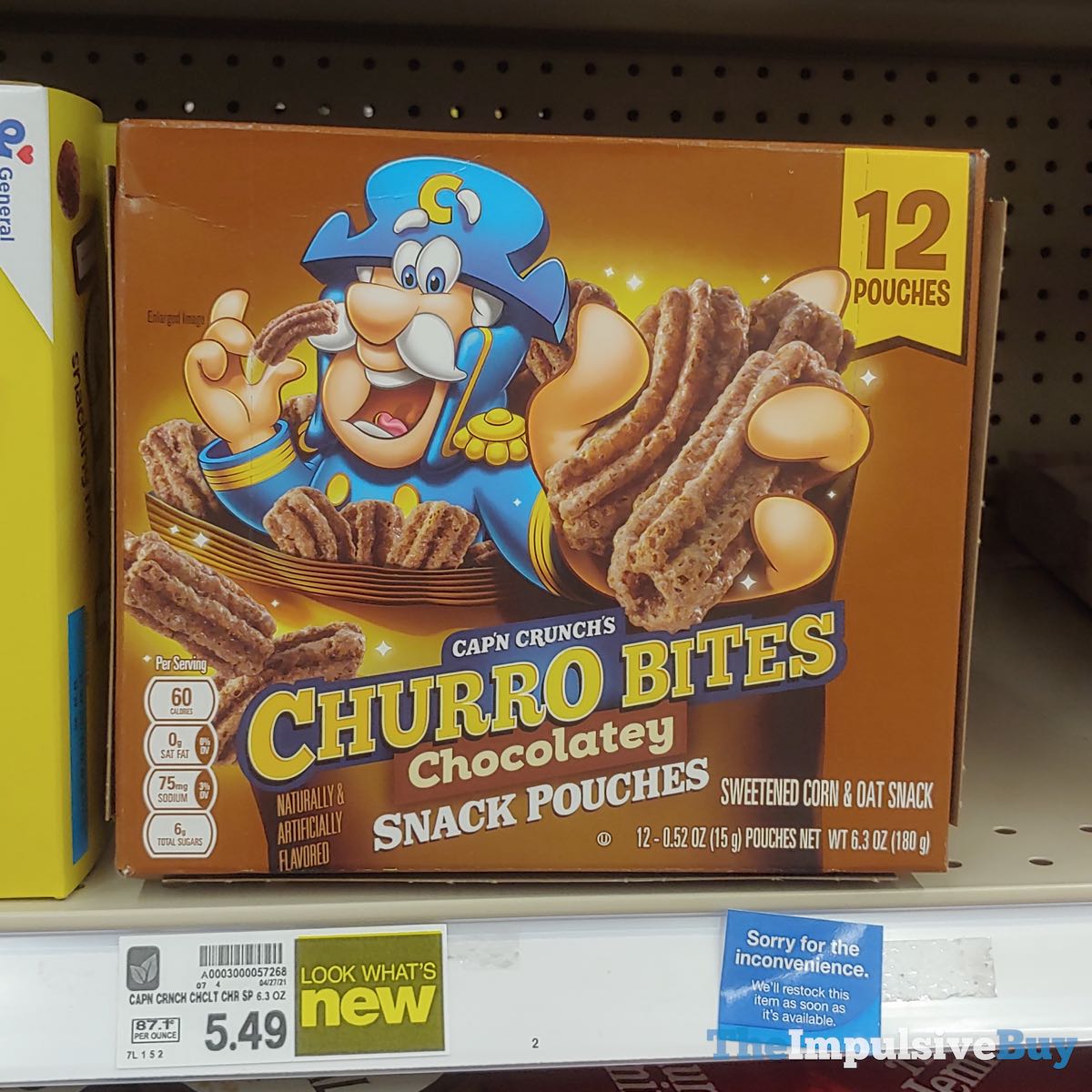 SPOTTED: Cap'n Crunch's Churro Bites Chocolatey Snack Pouches - The ...