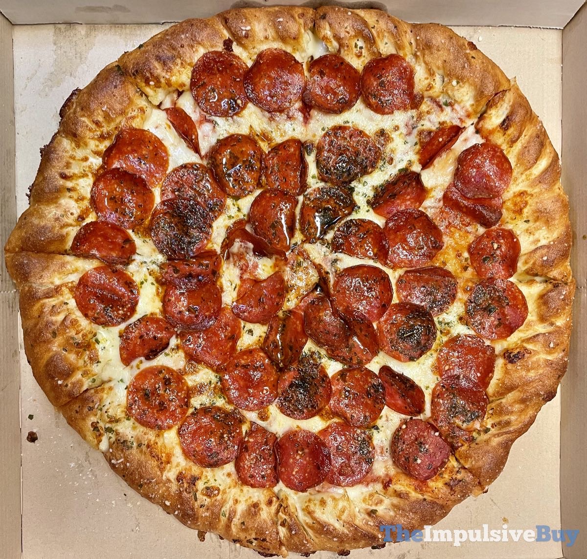 REVIEW Little Caesars Pepperoni & Cheese Stuffed Crust Pizza The