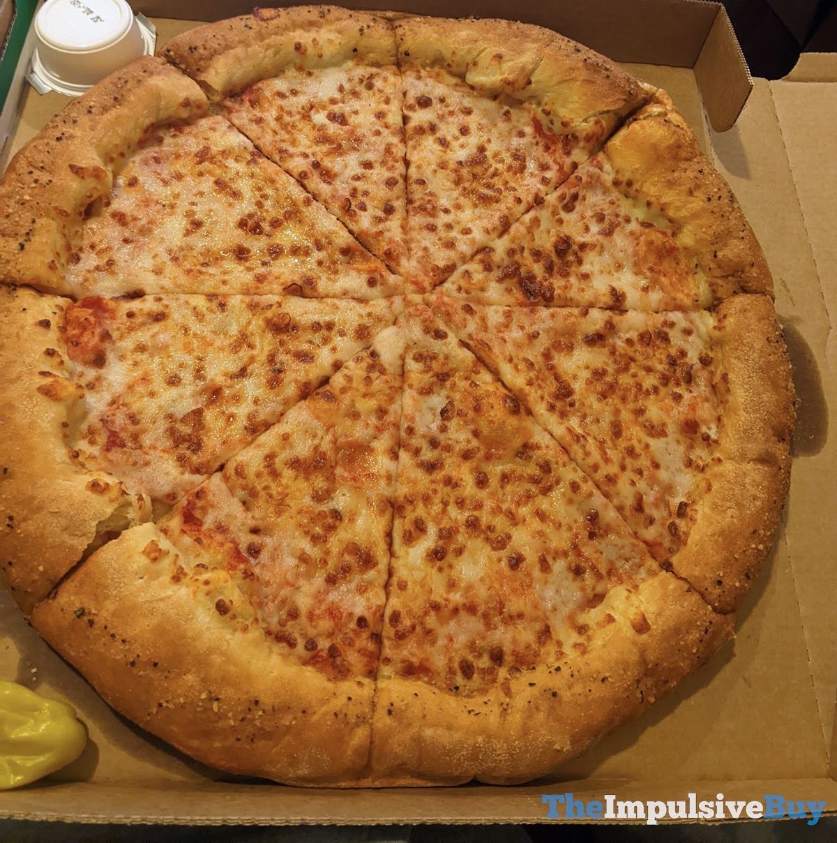 Review Papa John S Epic Pepperoni Stuffed Crust Pizza