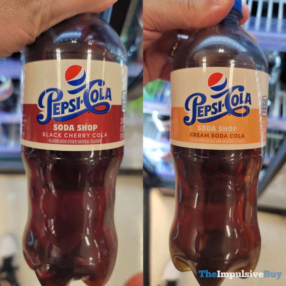 Back On Shelves: Pepsi Soda Shop Black Cherry And Cream Soda Colas 