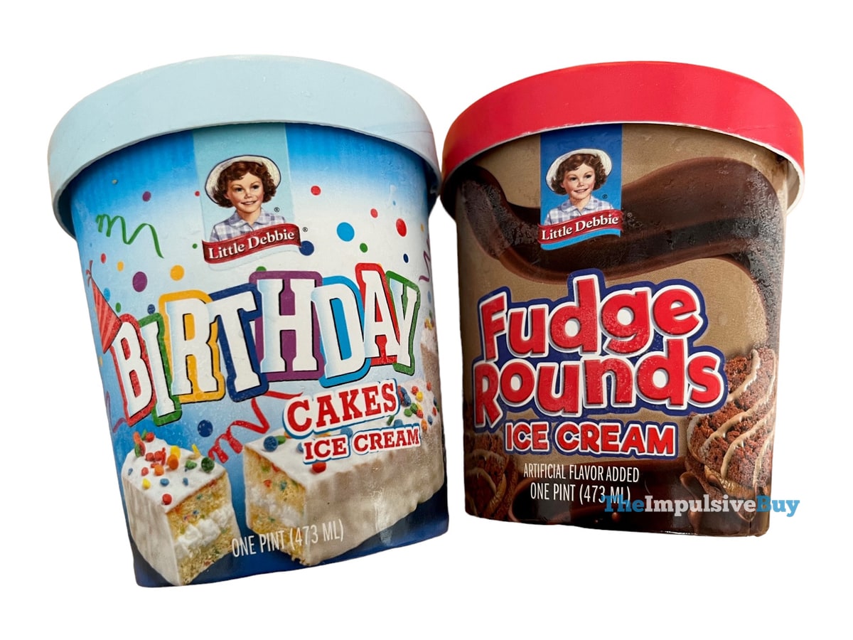 REVIEW: Little Debbie Fudge Rounds And Birthday Cakes Ice Cream - The ...