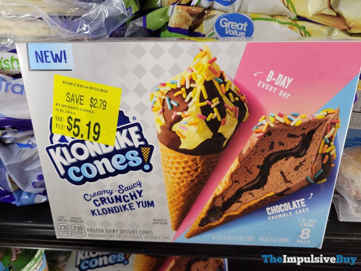 SPOTTED: Klondike Cones B-Day Every Day And Chocolate Crumble Cake ...