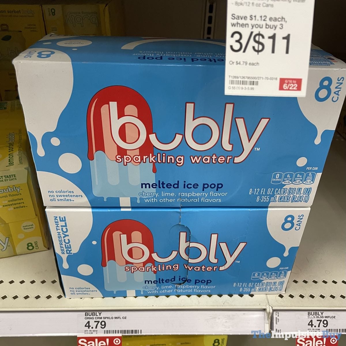 SPOTTED: Bubly Melted Ice Pop Glowing Water - Foodie Fred